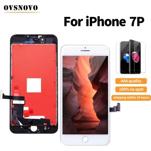 AAA+++ LCD For iPhone 7 plus Display For iPhone 6s Touch Screen Replacement Digitizer Assembly with Tempered film No Dead Pixel