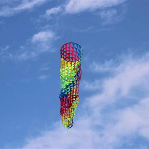 Free shipping high quality 5m colorful windsocks kites so beautiful ripstop nylon fabric kite parachute kitesurfing wei kites