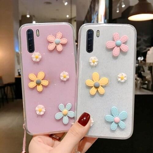 Glitter Flower Case For Xiaomi 11 10T 10 T Lite Poco M3 X3 NFC CC9E Redmi 9A 9C K30 10X Note 9T 9 8 8T Pro Back Cover