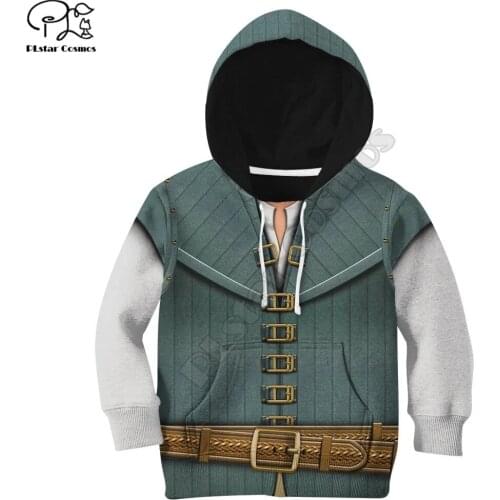 Kids Cloth Anime Benjamin Franklin Childrens wear 3d hoodies/boy sweatshirt Cartoon Hot Movie pant style-4
