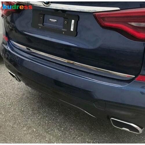 For BMW X3 M40i 4dr SUV 2018 2019 ABS Chrome Rear Trunk Lid Cover Trim Tailgate Protection Strip Car Styling Accessories