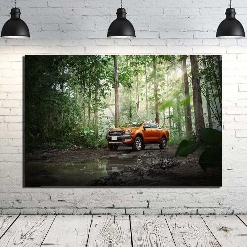 Ford Ranger Pickup Poster DIY Frame Canvas Painting Vehicles Wall Art Pictures for Living Room Home Decor