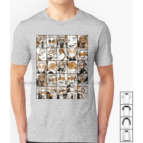 Hawks - Manga Color Version T Shirt 100% Cotton Hawks Endeavor All Might Collage Boku No Hero Academia Manga Anime Smash Plus
