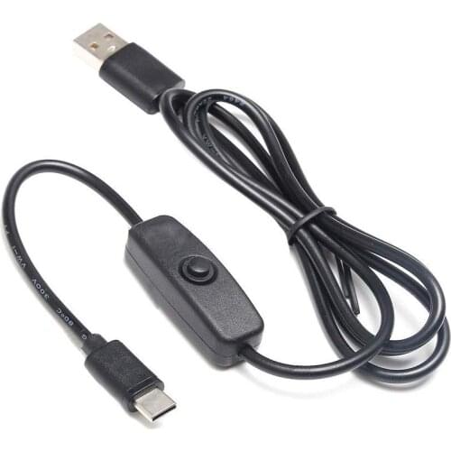 Power Adapter Cable 5V 3A USB To Type-C Power Supply Cord For Raspberry Pi 4