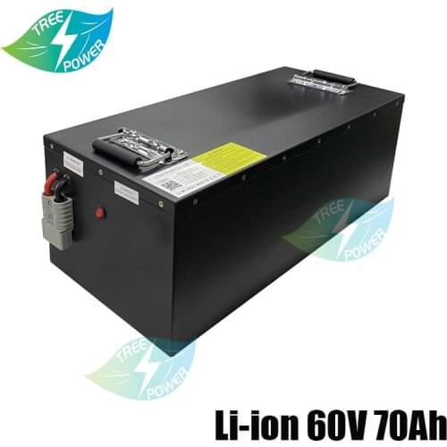 60V 70AH Li-ion battery Rechargeable with BMS 60v for scooter tricycle motorcycle vehicle bike Van + 10A Charger