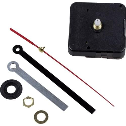 Quartz Clock Movement Mechanism DIY Repair Parts Black + Hands