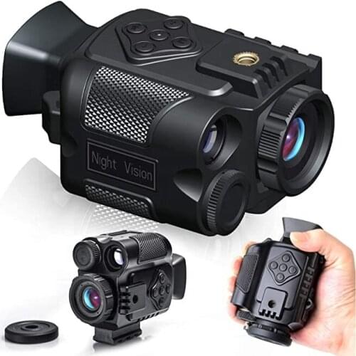 Head Mount Camouflage Night Vision Monocular Infrared Digital Binoculars & Goggles Scopes Video Record with 16G Card