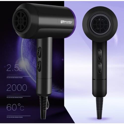 Strong Wind Power Electric Hair Dryer With Overheat Protection System New Hair Drying Machine No Injury Water Ions Hair Blower