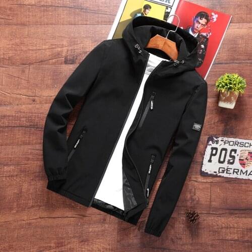 2019 Baseball Jacket Men Spring Autumn Casual Solid Fashion Slim Ma 1 Zipper Bomber Jackets Men Overcoat Mens Thin Pilot Jackets