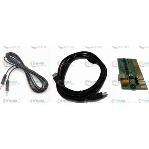 PC USB to JAMMA acade converter Computer Arcade Fighting Game Converting Board for game cabinet play games by joystick & buttons