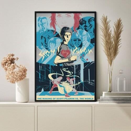 Scott Pilgrim vs The World Movie Poster Wall Painting Home Decoration (No Frame)