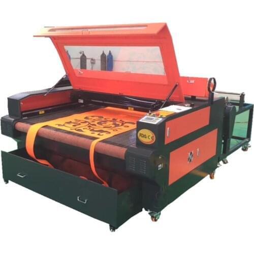 Most Popular Clothing Auto Feeding CO2 Laser Cutting Machine/Pattern Plastic Camera Cutter