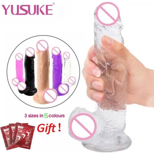 Strap on Realistic Dildo sex Toys For Women Couples Penis Godemichet Thick Dick Anale Masturbator Not Vibrator Adults18 Sex Shop