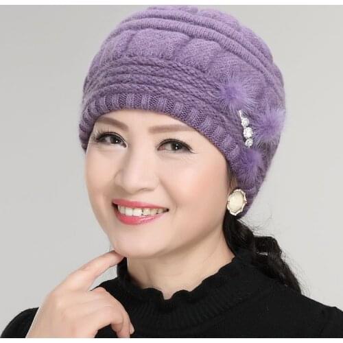 Kagenmo Soft Thick Knit Rabbit Fur Cap Scarf Fashion Casual Outdoor Warm Fur Hat Long Scarf Windproof New Year Gift