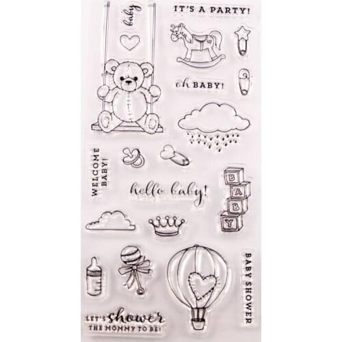 T2184 Silicone Clear Stamps for Scrapbooking animal Decoration Embossing Folder Craft Rubber Stamp Tools New