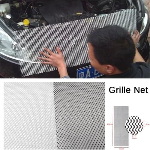 6*12MM Universal Aluminum Car Vehicle Black Body Grille Net Mesh Grill Section Car Supplies Accessories Products