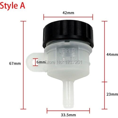 Universal Motorcycle Foot Rear Brake Master Cylinder Tank Oil Cup Fluid Bottle Reservoir Fluid Bottle Reservoir For Honda Yamaha