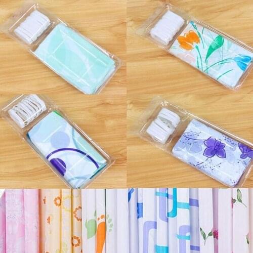 Bathroom Shower Curtain 150*150cm Bath Cutain Accessory Waterproof Polyester Fabric Mould Proof with 10 Hooks Shower Curtains