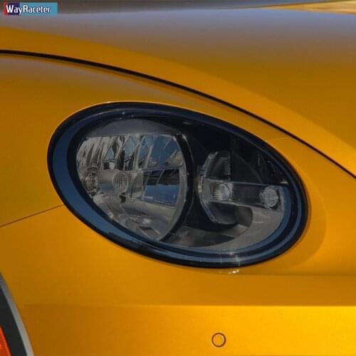 Car Headlight Protective Film Headlamp Restoration Transparent Black TPU Sticker For Volkswagen Beetle A5 2013-2019 Accessories