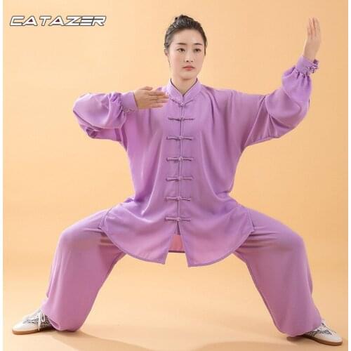Womens Tai Chi Uniform Martial Arts Wushu Wing Chun Kung Fu