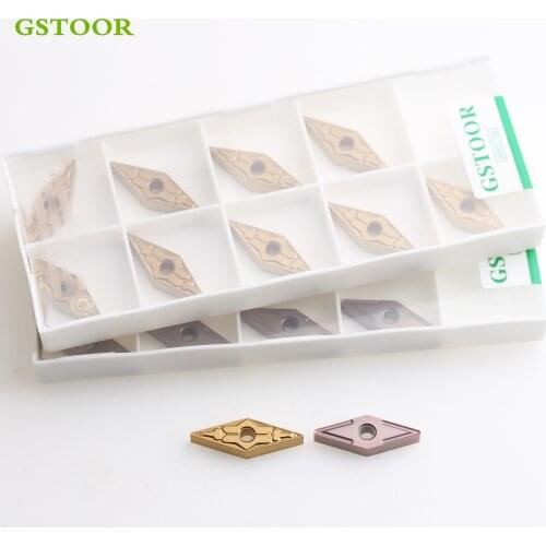 10PCS VNMG160404 VNMG160408 VNMG160412 TM MS HS PM GP9125 GM9030 External Turning Tools Carbide Inserts Lathe Cutter Blades CNC