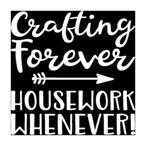 15CM*15CM Crafting Forever Housework Whenever Arrow Car Sticker Vinyl Decal Black Silver C10-02185