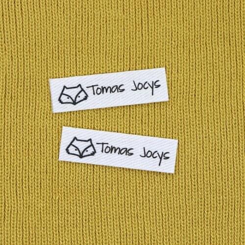 152 piece Custom logo labels, Name iron on label, Custom Clothing tags, Organic Cotton Labels(YT055)