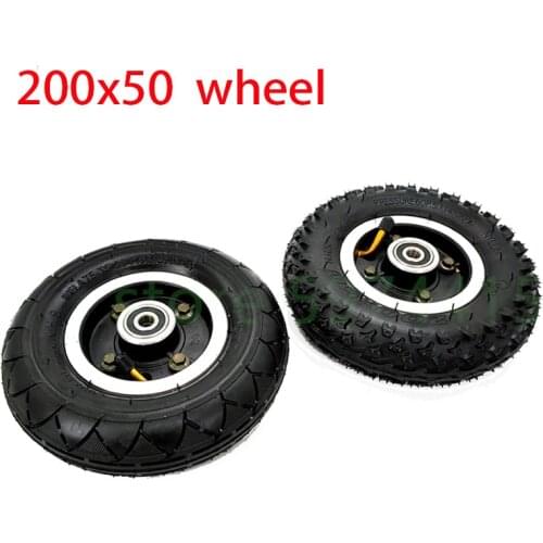 200x50 Wheel Off-road Tire for Electric Scooter Razor E100 E150 E200 Espark Crazy Cart Scooters 8 Inch Front Wheel Parts