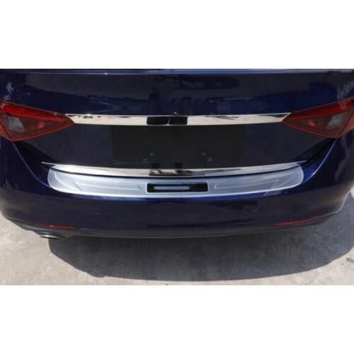 304 Steel Trunk protection trim Rear Outside Bumper Plate Cover Protector Trim For Alfa Romeo Giulia 2017 Rearguard