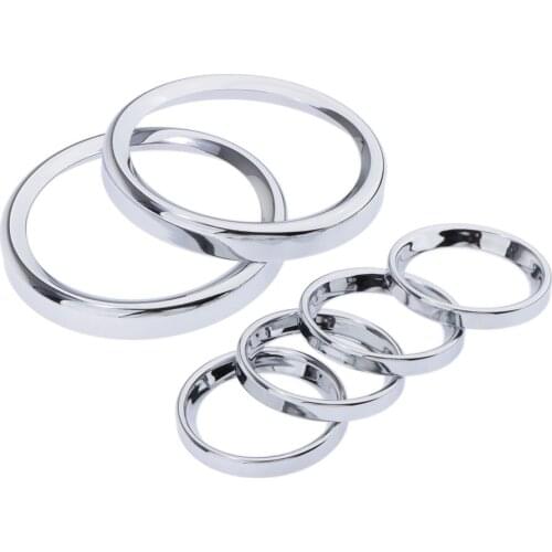 6pcs Instrument board Burst Gauge Bezel Kit for Harley Road Glide 1986-2013