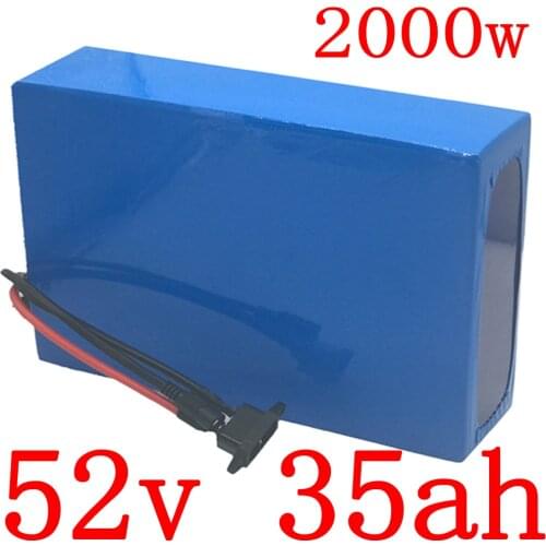 52V E-Bike Batteries 52V 35Ah 30Ah 25Ah 22Ah 20Ah 15Ah 13Ah 10Ah Electric Bicycle Lithium Battery 48V 1000W 2000W E-Bike Battery