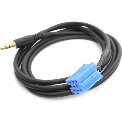 Bestolink for VW AUDI Bla-punkt Radio Car stereo Mini ISO 8 Pin Aux Cable Adapter