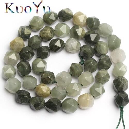 Natural Faceted Green Grass Agates Stone Loose Beads For Making Jewelry 15" 6/8/10mm Diy Jewelry Bracelet Necklace Wholesale 15