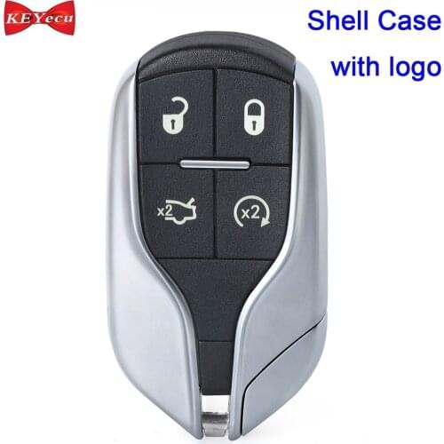 KEYECU for Maserati Ghibli Quattroporte Remote Car Key Shell Case Fob Housing Cover for M3N-7393490