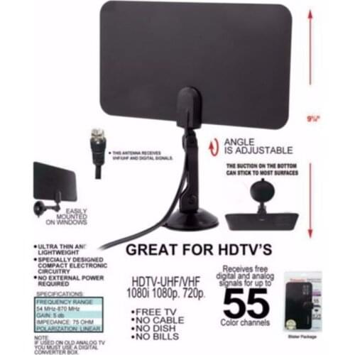 Indoor Digital TV Antenna ISDB ATSC DVB-T/T2 HD TV Fox TV Scout Receiver Stick Anten Freeview TV Surf Aerial Antenna Aerial HDTV