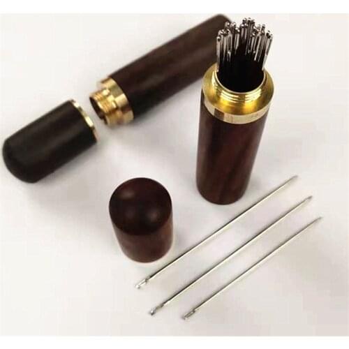 Round Sewing Needle Stroage Holder Box Practical Thicken Portable Household DIY Needle Embroidery Mending Needles Storage Tube