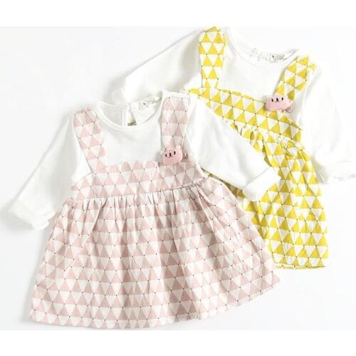 Baby Dresses 2018 Autumn Winter Baby Girls Clothes Long Sleeve Princess Girls Dress Cute Kids Clothes RT136