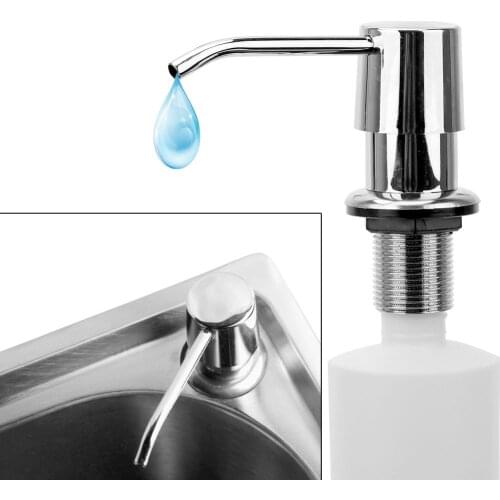 300ML Kitchen Sink Soap Dispenser ABS Plastic Built in Lotion Pump Plastic Bottle for Bathroom and Kitchen Liquid Soap organize