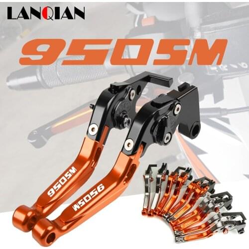 For 950 SM Motorcycle Accessories Aluminum Folding Extendable Adjustable Brake Clutch Levers 950SM 2007 2008 2009