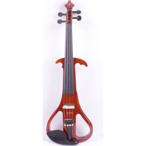 3# one 4 string orange color Solid wood electric violin
