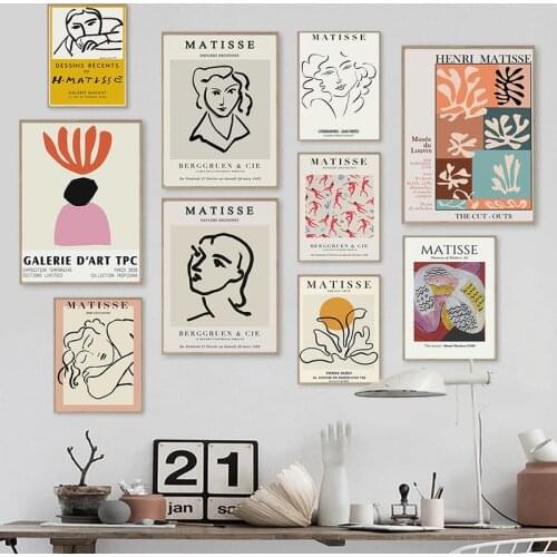 Classic Matisse Digest Girl Man Row Wall Art Oil Painting Nordic Living Room Decorated with Posters and Photo Wall Photos