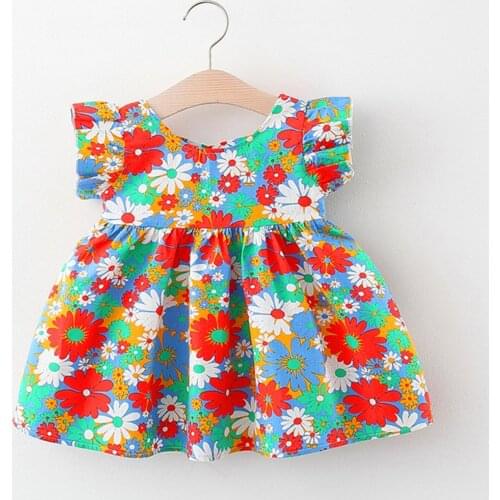 Girls Summer Dress Toddler Baby Kids Girls Sleeveless Floral Ruched Summer Princess Dresses Clothes Toddler Infant Kids Clothing