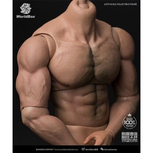 Hot Sales 1/6th Strong Durable Muscle Man Male Superflexible Body Figures Worldbox AT027 With Hand Foot For Doll Collection