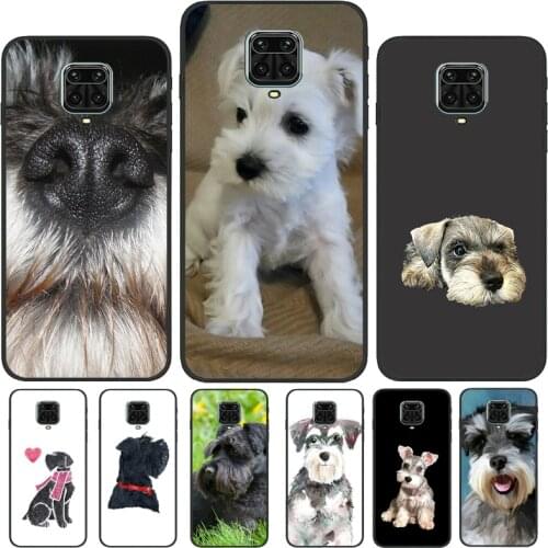 Miniature Schnauzer Puppy Dog Capa For Xiaomi Redmi Note 9 Pro 8 8T 9S Note 10 Pro Phone Case For Redmi 9C 9A 9T 9 K40