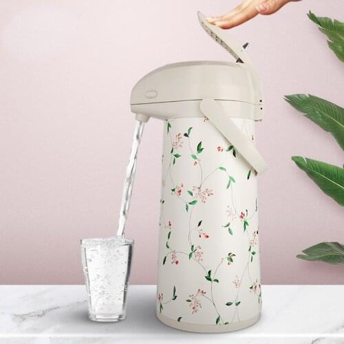 Stainless Steel Insulated Bottle Air Pressure Type Thermos Press Thermos Large Capacity Thermos Garrafa Termica Drinkware EI50WB