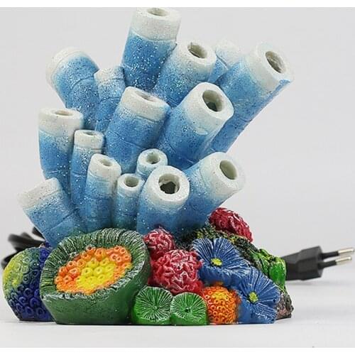 New Products Resin Crafts Fish Tank decor Landscapes Coral Oxygen Decorative Pump Air Bubble Stone Aquarium Ornament