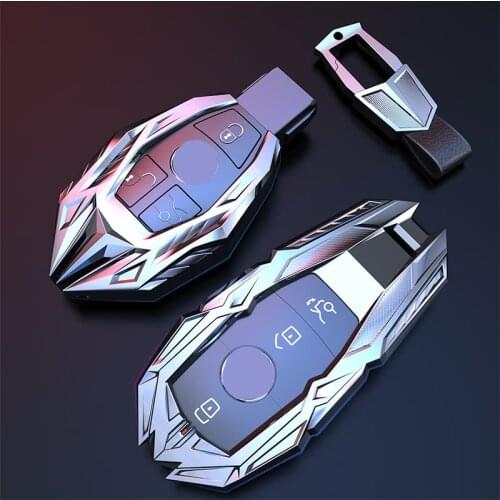 New Metal Key Case Cover Protective Shell holder for Mercedes benz A B R G Class GLK GLA w204 W251 W463 W176Car Accessories