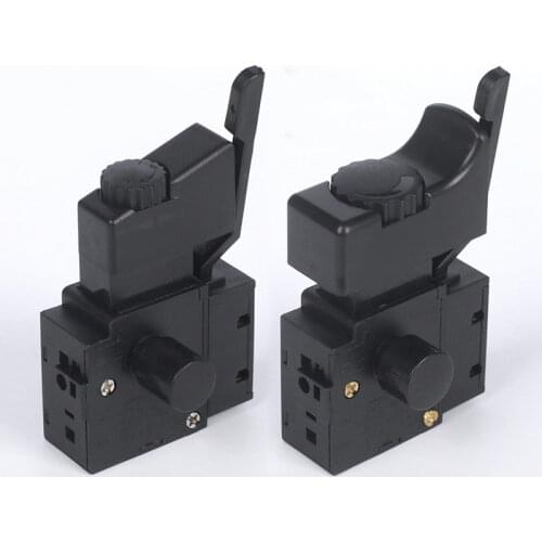 TRUFDIA 1PCS FA2-6/1BEK 250V 6A 5E4 Black Lock On Power Tool Electric Drill Trigger Switch Electric tool fittings switch
