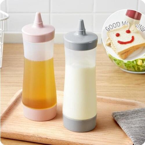 Plastic Ketchup Squeeze Bottle Cream Honey Squeeze Sauce Bottle Kitchen Tip Salad Bottle
