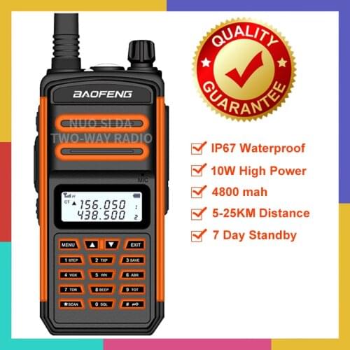 VHF UHF Portable Walkie Talkie Two Way Radio BaoFeng S5 Plus 10W 30Km Ham CB Radio Long Range Dual Band Radio Baofeng 5 Plus